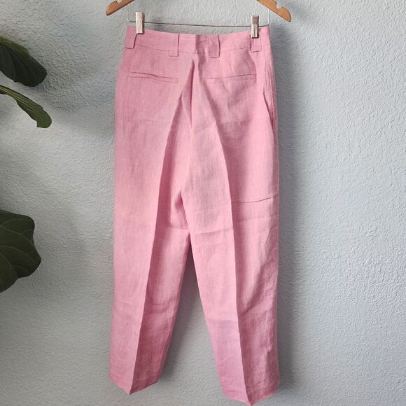Saks fifth Avenue Real clothes linen pants coastal Chic 2025 pantone color - Picture 8 of 16